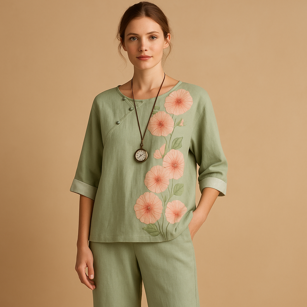 Comfortable Women's 2-Piece Spring Outfit Set - Luxivelle