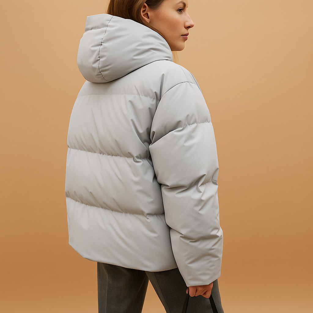 Slim Fit Water Resistant Parka Jacket for Women