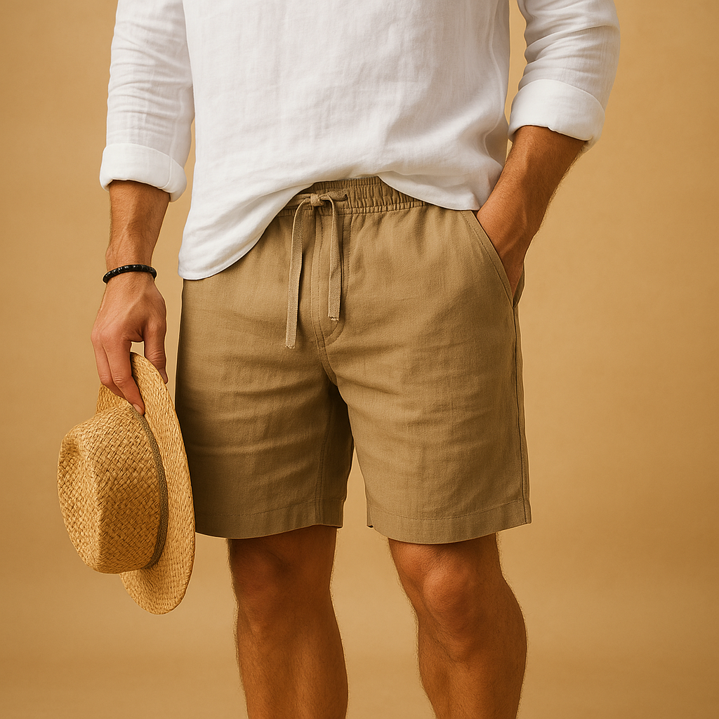 Breathable Athletic Shorts for Men with Elastic Waist - Luxivelle