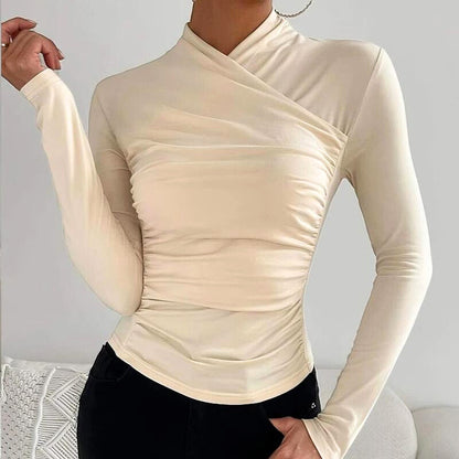 Chic V Neck Women's Night Out Top