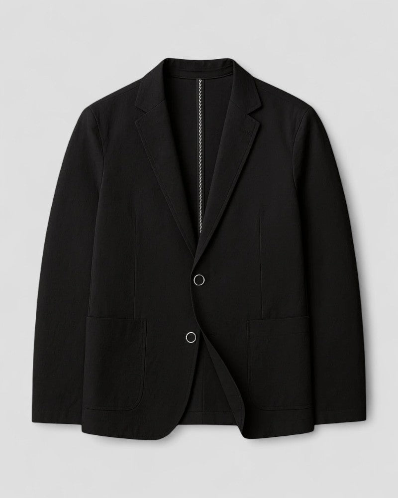 Linen Blend Blazer Smart Casual Tailored Fit for Men 0