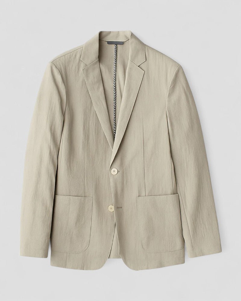 Linen Blend Blazer Smart Casual Tailored Fit for Men 3