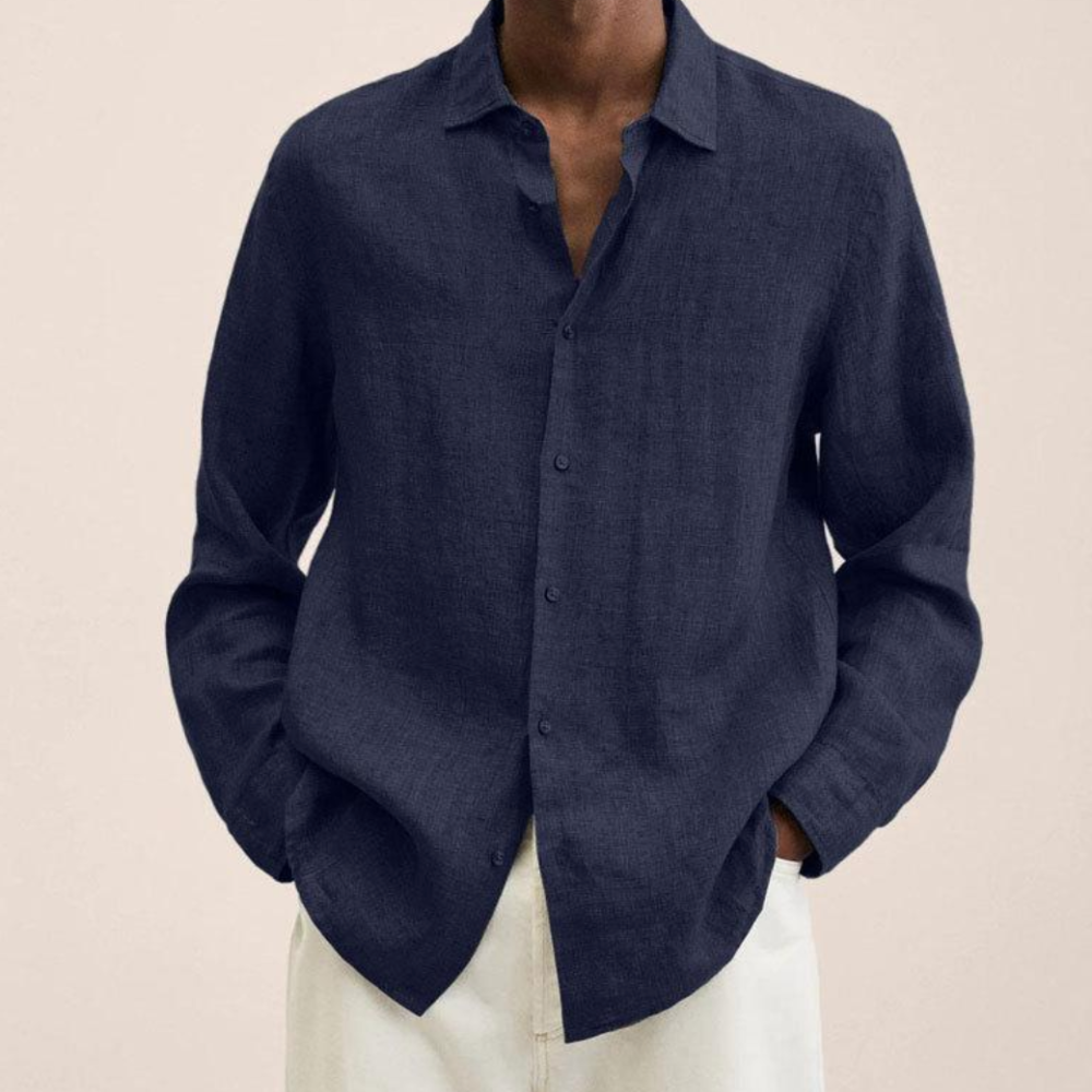 Relaxed Fit Cotton Mens Shirt - Luxivelle
