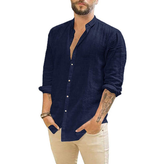 Classic Cotton Mens Shirt | Simple Style - Luxivelle