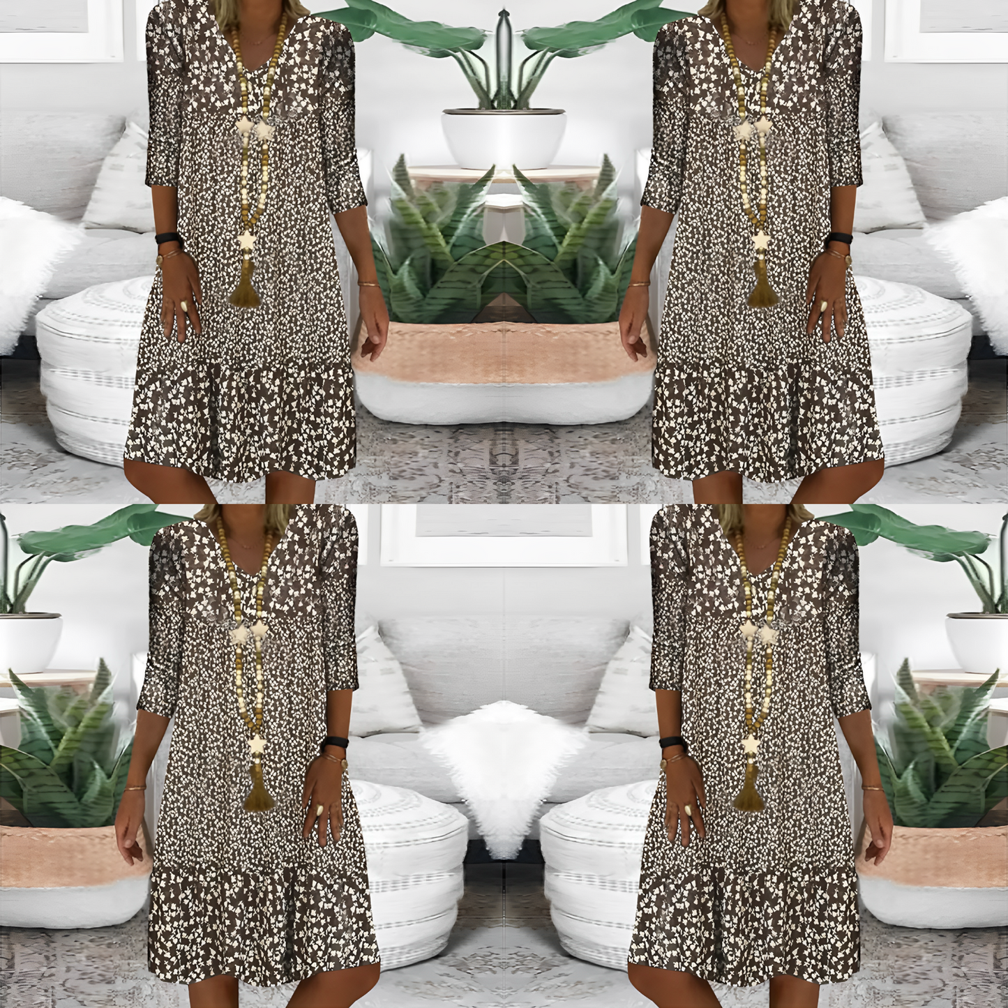 Lisa | Romantic prairie mini dress