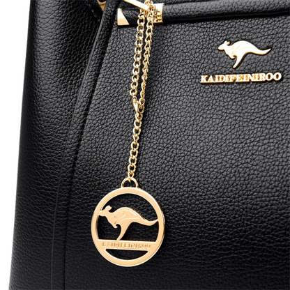 Premium Women's Shoulder Bag - Chic Faux Leather Tote