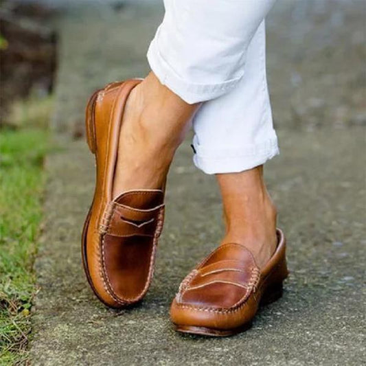 Classic Ladies Slip On Shoes - Luxivelle