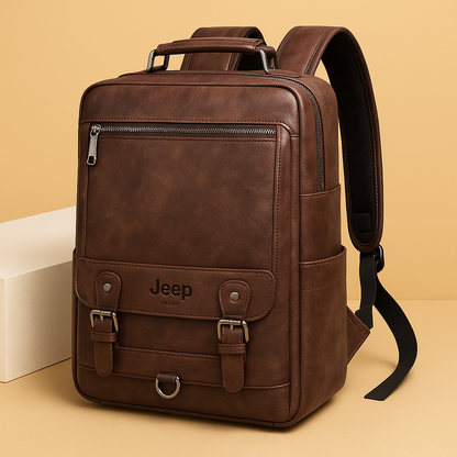 Premium Genuine Leather Rucksack - Luxivelle