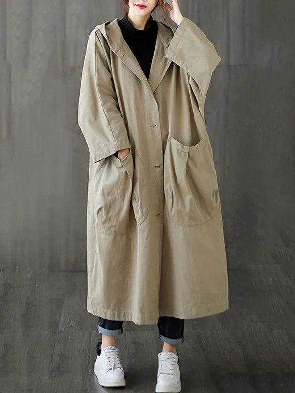 Waterproof Women's Classic Long Trench Coat