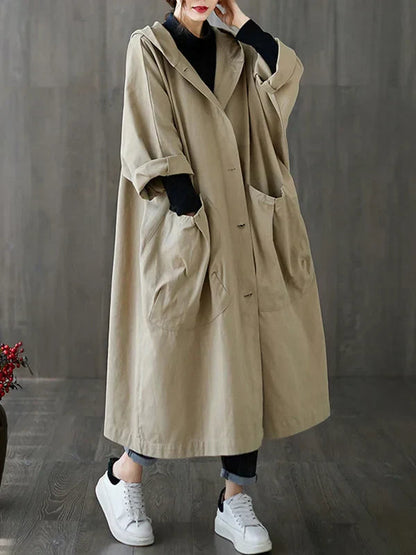 Waterproof Women's Classic Long Trench Coat