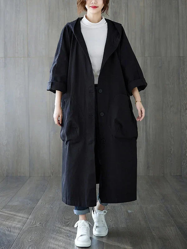 Waterproof Women's Classic Long Trench Coat