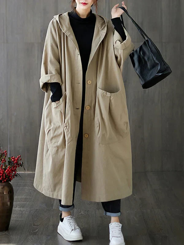 Waterproof Women's Classic Long Trench Coat