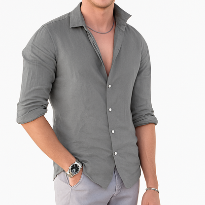 Relaxed Fit Cotton Summer Shirt for Men