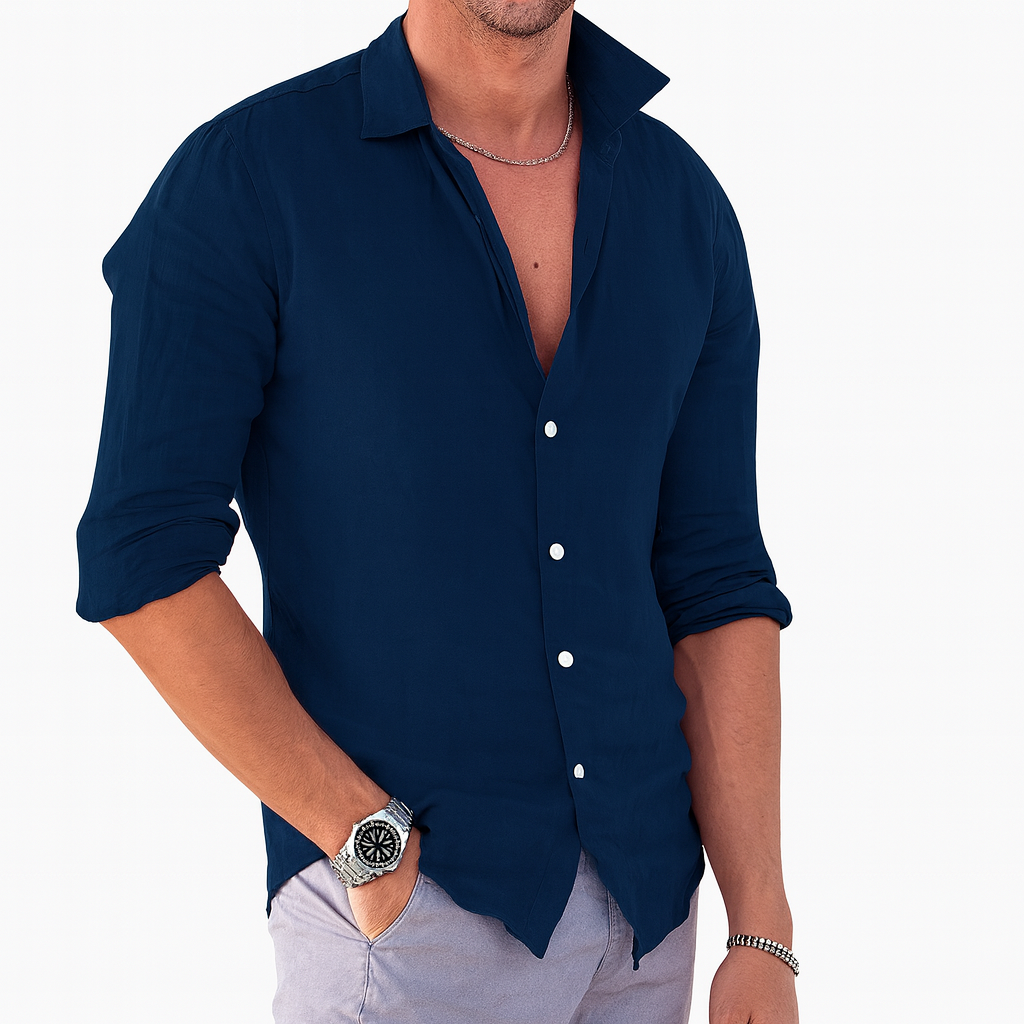 Relaxed Fit Cotton Summer Shirt for Men