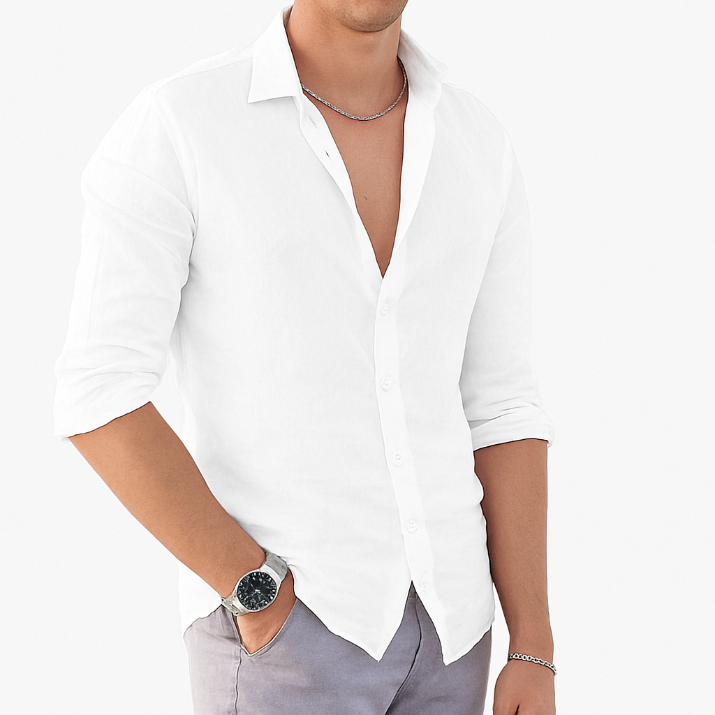 Relaxed Fit Cotton Summer Shirt for Men