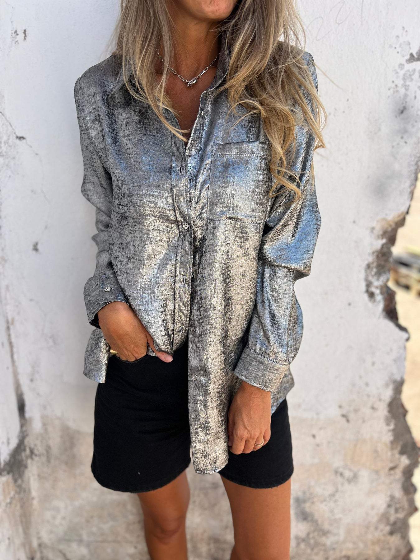 Glamorous Sparkle Women's Blouse
