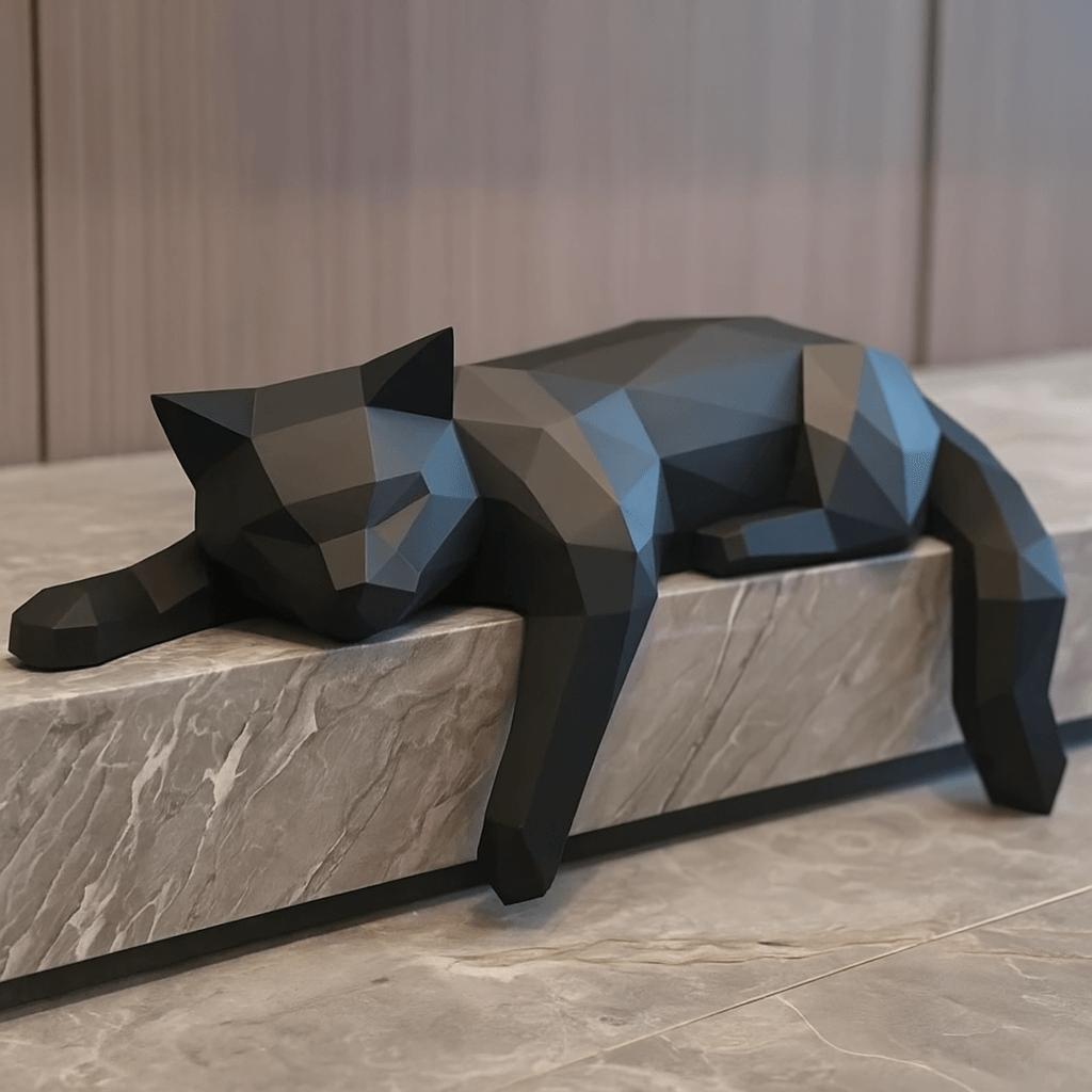 Stylish Cat Figurine Modern Home Decoration - Luxivelle
