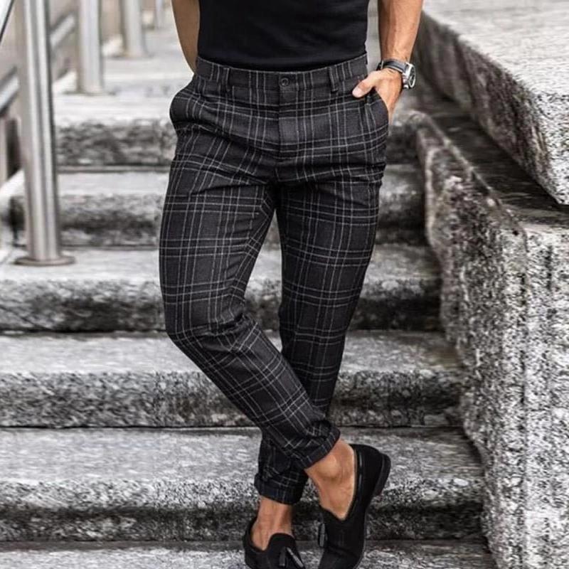 Classic Plaid Casual Pants for Men - Luxivelle