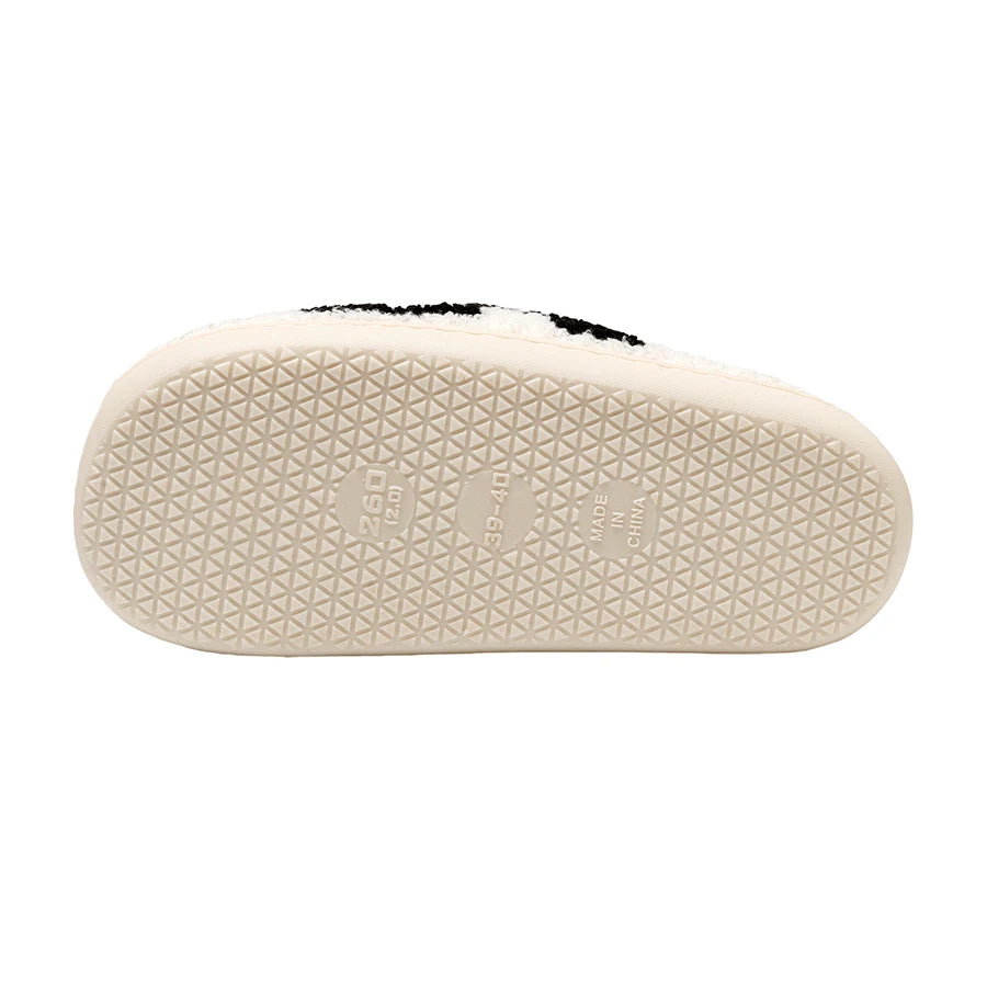 Ludovica | Checked fleece slippers