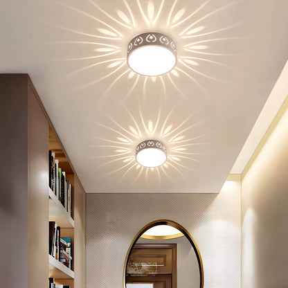 Simple LED Ceiling Lamp with Warm White Light
