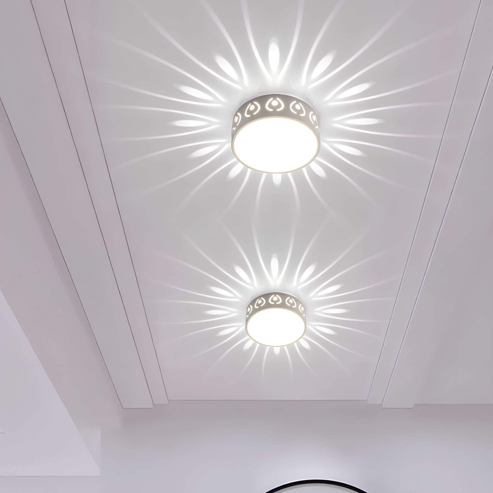 Simple LED Ceiling Lamp with Warm White Light