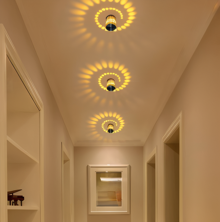 Vibrant Spiral LED Wall Lamp