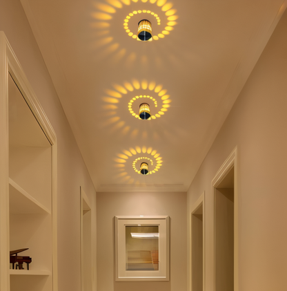 Vibrant Spiral LED Wall Lamp