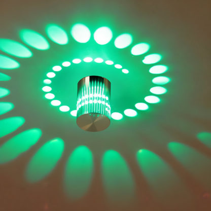 Vibrant Spiral LED Wall Lamp