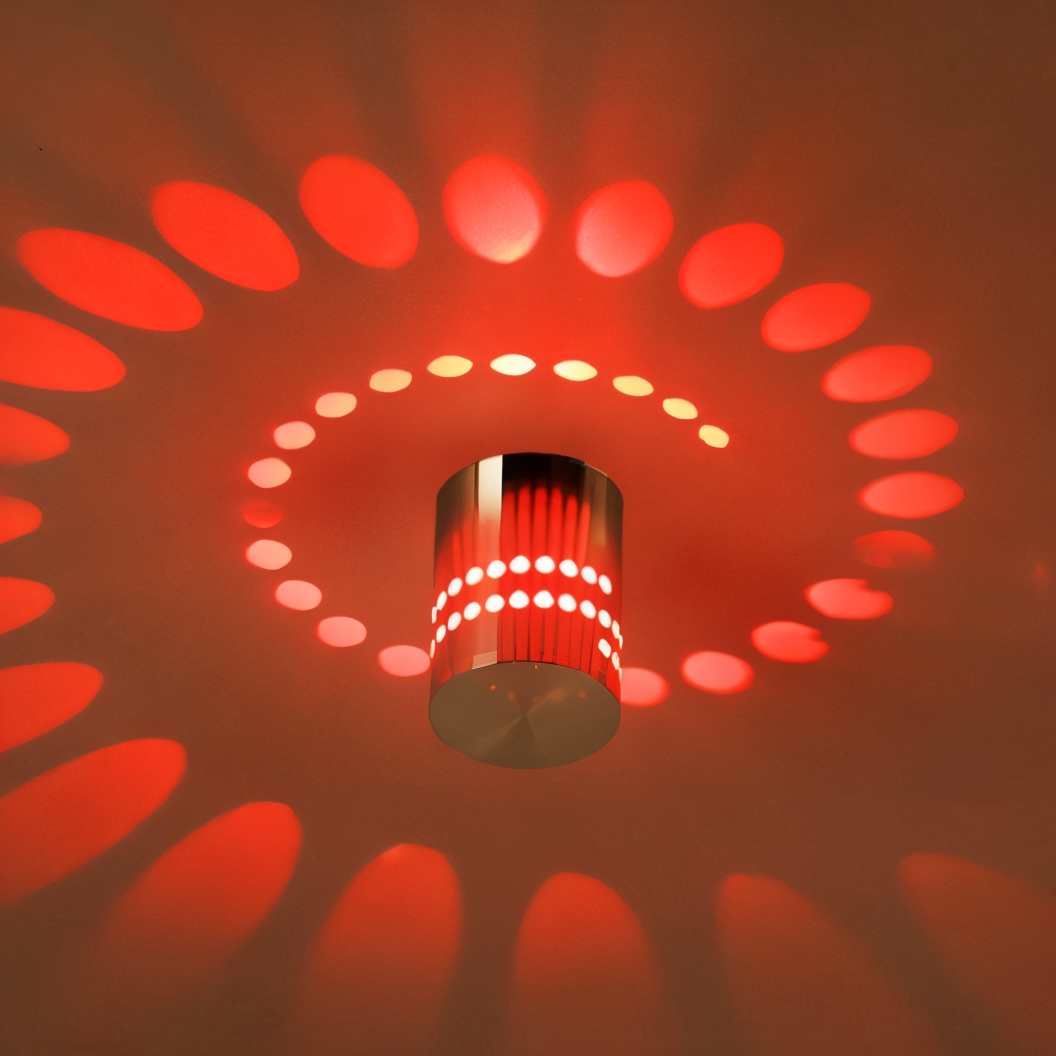Vibrant Spiral LED Wall Lamp