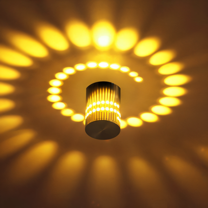 Vibrant Spiral LED Wall Lamp