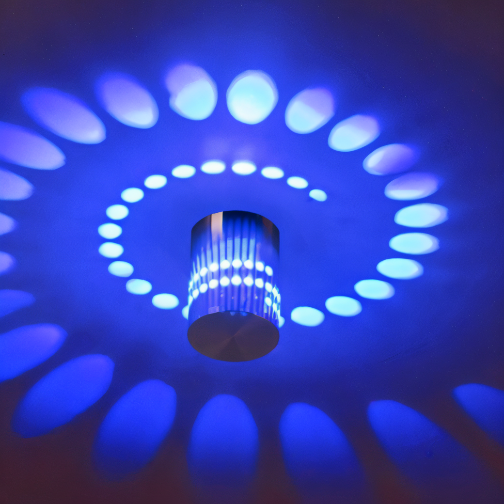 Vibrant Spiral LED Wall Lamp