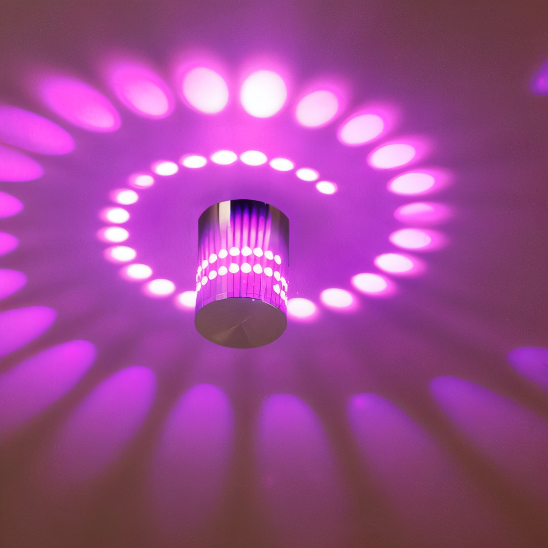 Vibrant Spiral LED Wall Lamp