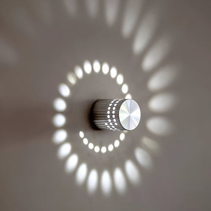 Vibrant Spiral LED Wall Lamp