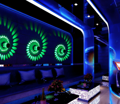 Vibrant Spiral LED Wall Lamp