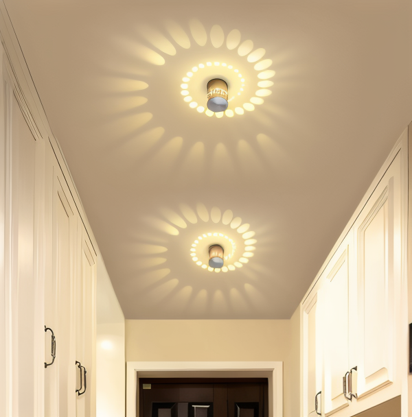 Vibrant Spiral LED Wall Lamp