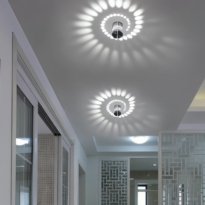 Vibrant Spiral LED Wall Lamp