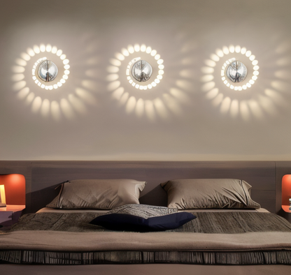 Vibrant Spiral LED Wall Lamp