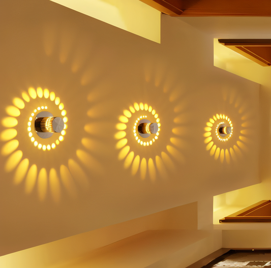 Vibrant Spiral LED Wall Lamp - Luxivelle