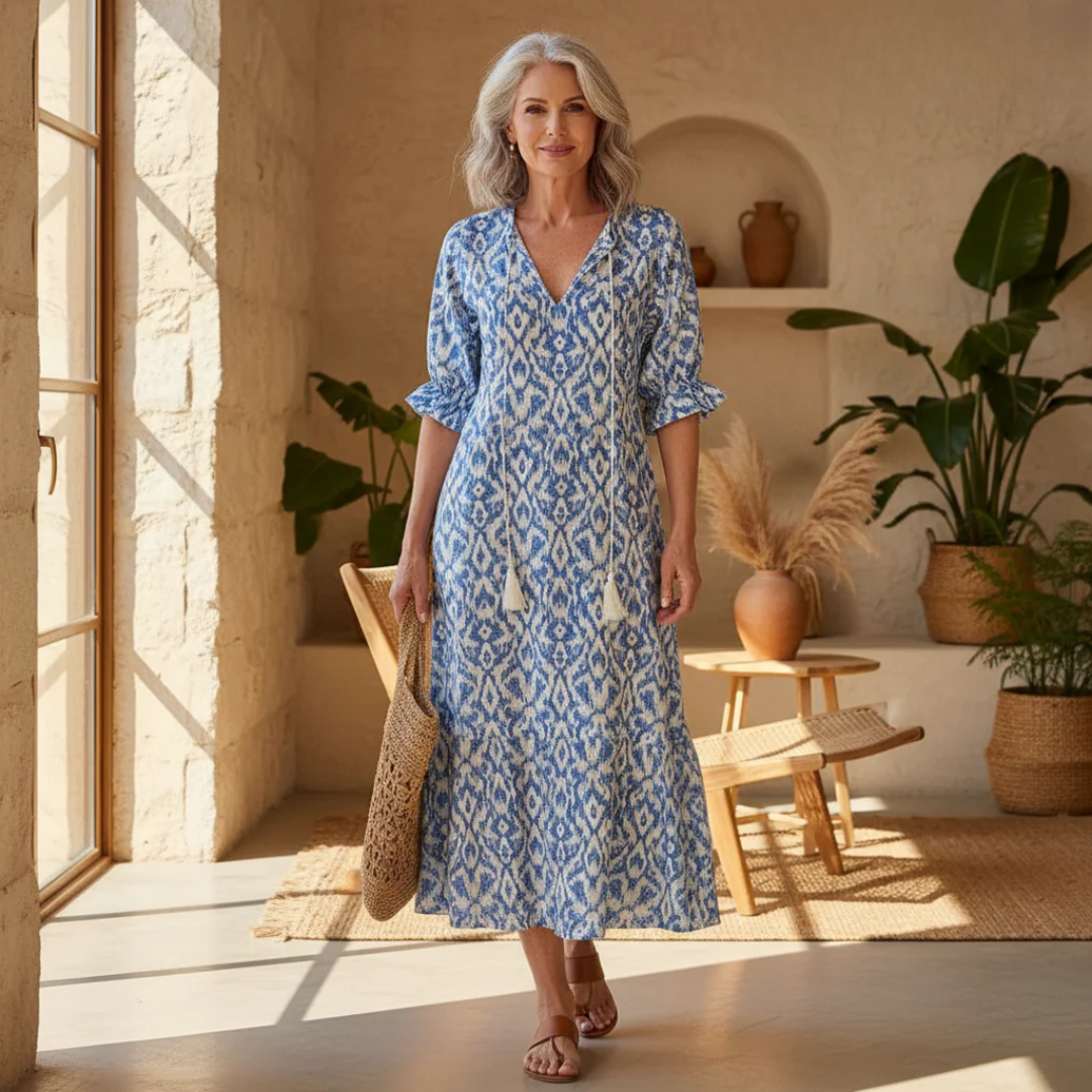 Luna | Boho Maxi Dress with Print 1