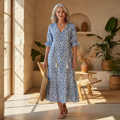 Luna | Boho Maxi Dress with Print 1