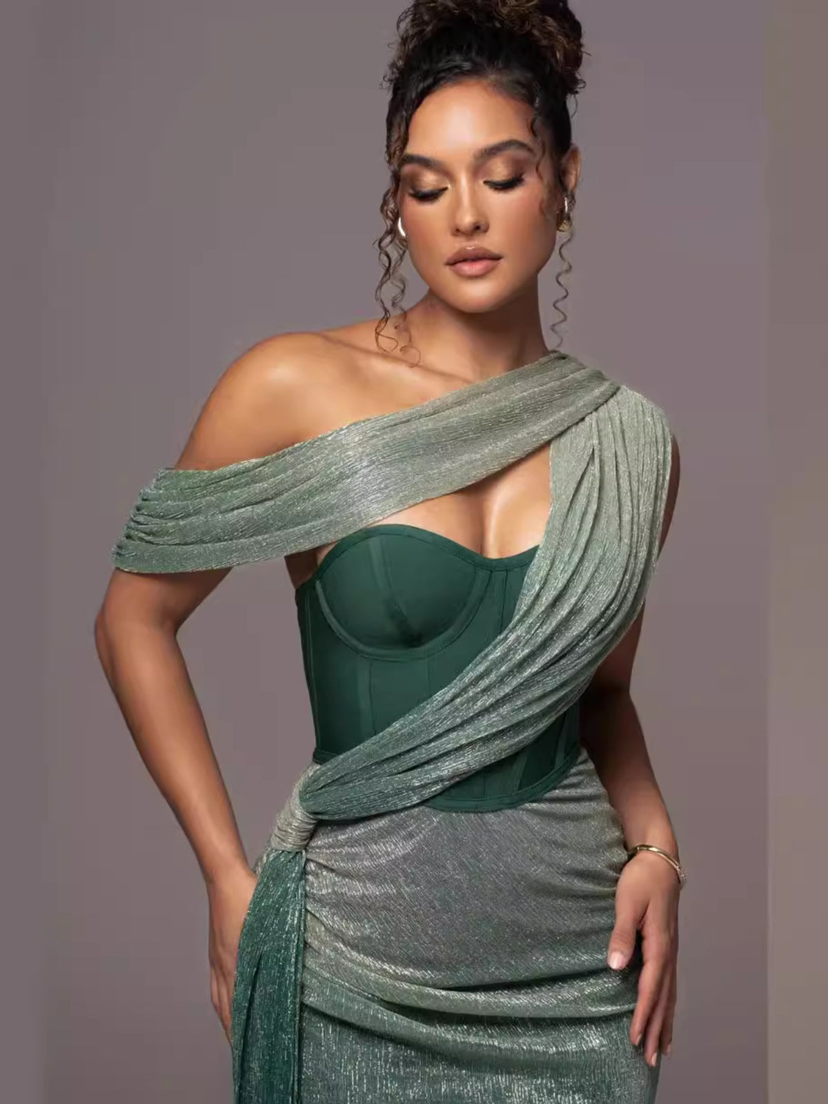 Luna | Long Sleeve Maxi Dress for Women-2