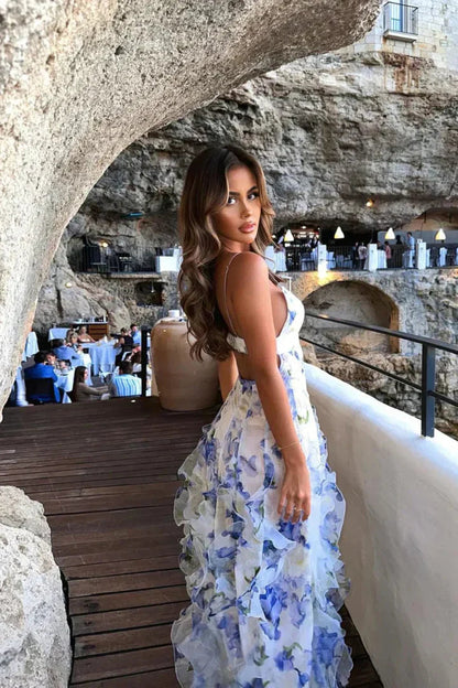 Flowy Garden Party Maxi Dress for Women