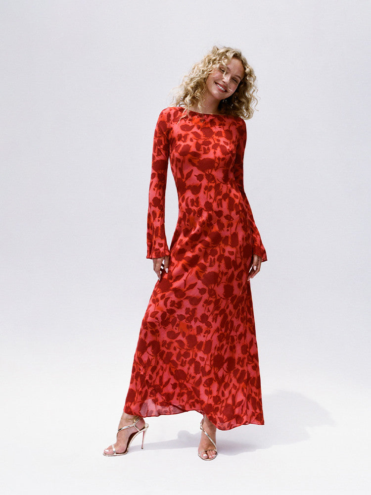 Luna | Long Sleeve Maxi Dress for Women - Elegant and Versatile-1