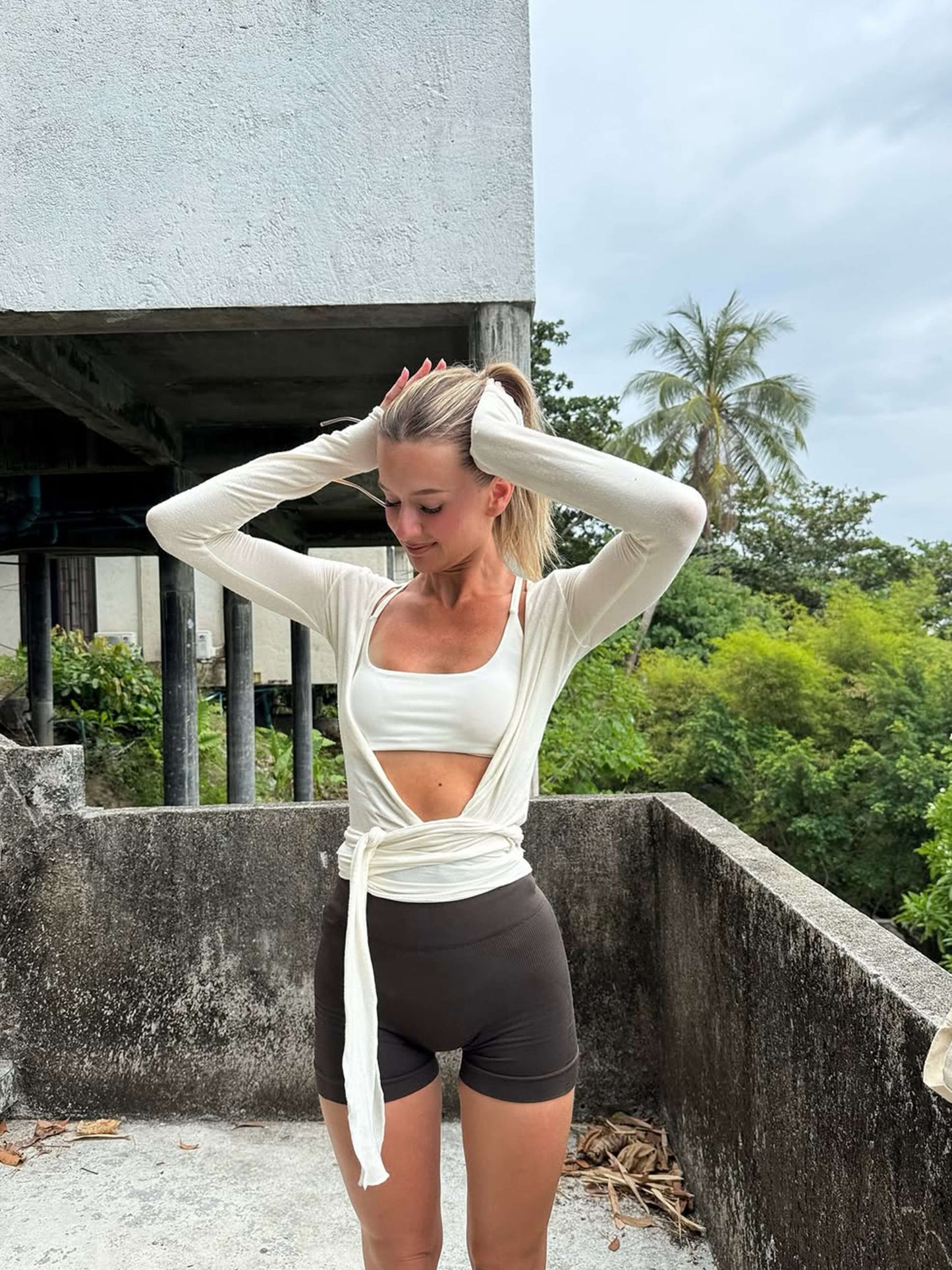 Luna | Women's Top – V-Neck Wrap Top for Everyday Wear-5