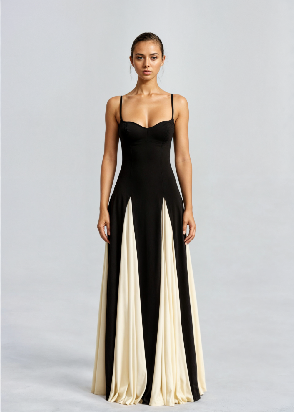 Luna | Long Sleeve Maxi Dress for Women - Elegant Flowing Silhouette-4