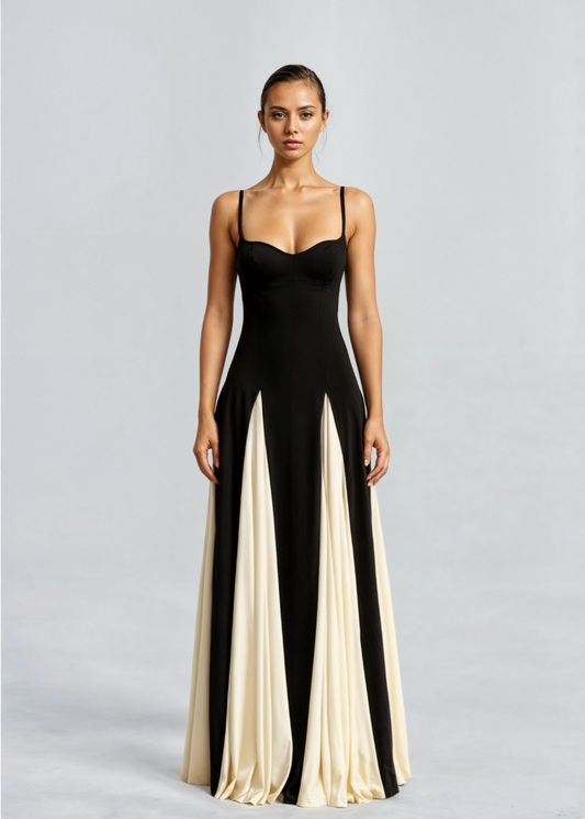 Luna | Long Sleeve Maxi Dress for Women - Elegant Flowing Silhouette-1