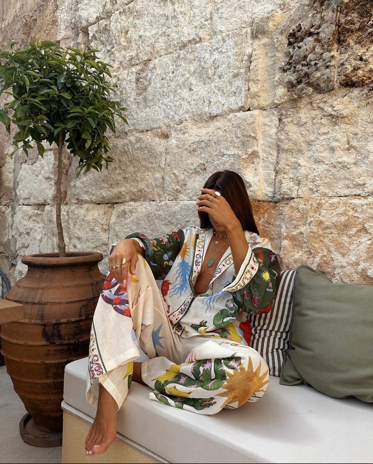 Luna | Two-Piece Set - Vibrant Printed Outfit for Casual Wear-3