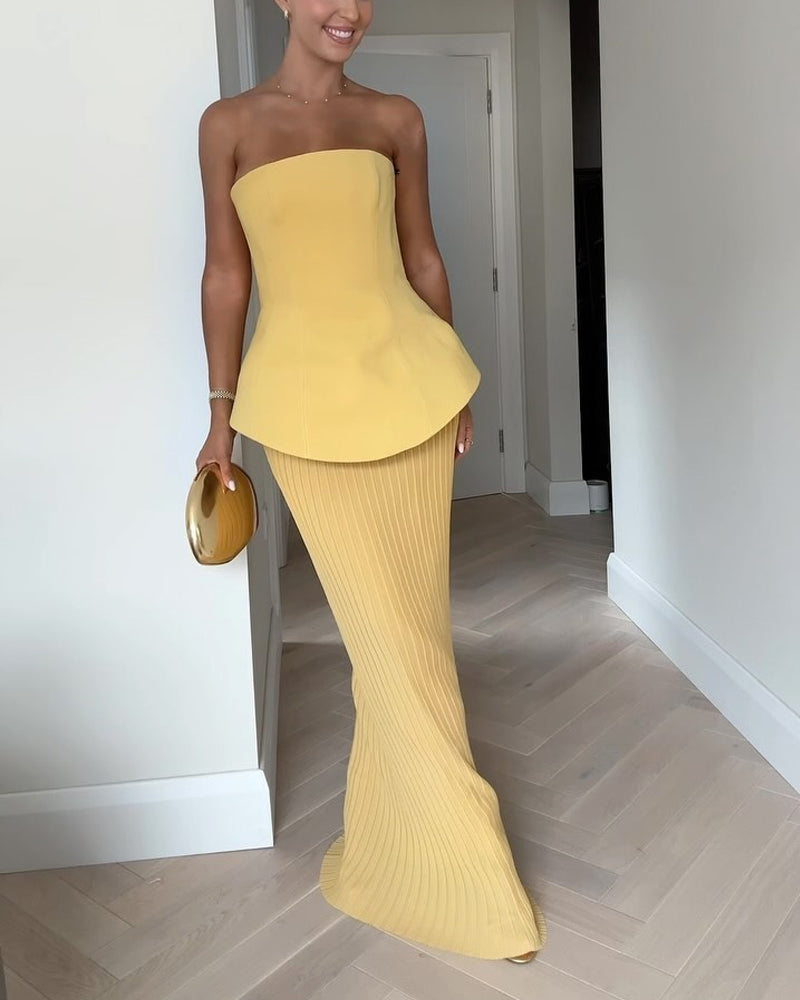 Luna | Strapless Gown for Wedding Guests and Formal Events-2