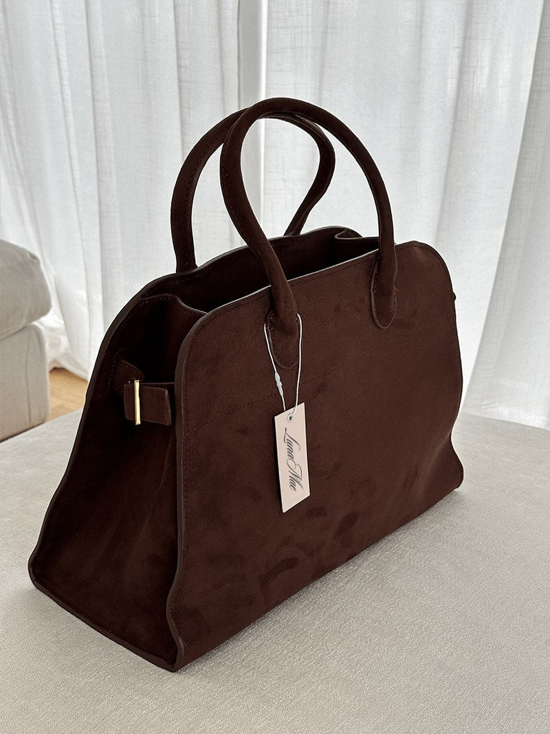 Luna | Suede Handbag Tote Bag-2