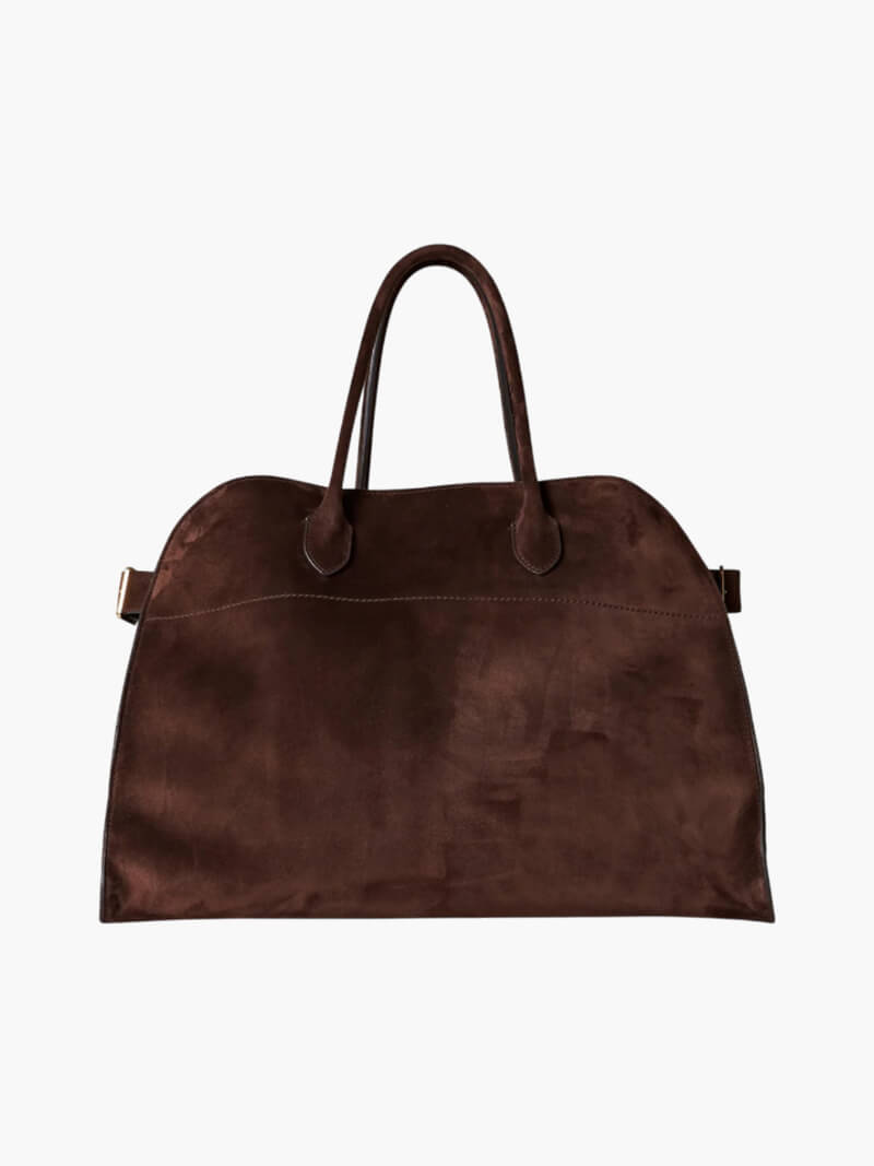 Luna | Suede Handbag Tote Bag-1